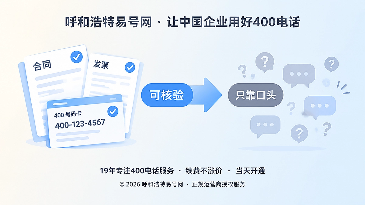 2026年400电话防骗课堂：从能办理到可核验