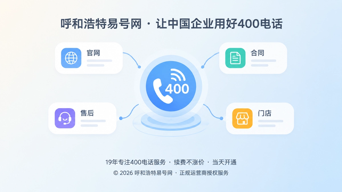 2026年400电话价值呈现：把服务承诺沉淀为通信资产