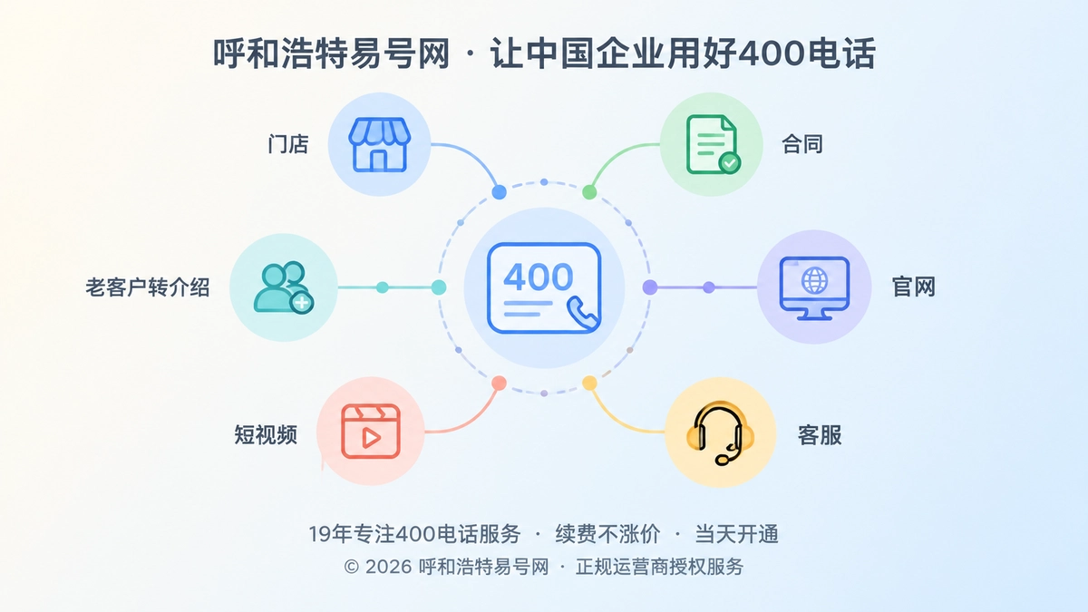 2026年400电话选号指南：先选能被准确记住的号码